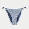 Slip de bikini îndrăzneț cu două bretele și bordură în stil croșetat