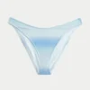 Slip de bikini strălucitor, cu tăietură înaltă