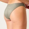 Slip de bikini strălucitor, cu tăietură înaltă