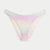 Slip de bikini strălucitor, cu tăietură înaltă