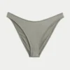 Slip de bikini strălucitor, cu tăietură înaltă