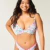 Sutien bikini cu balene și decolteu adânc