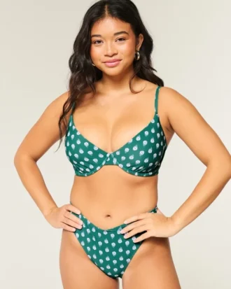 Sutien bikini cu balene și decolteu adânc