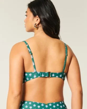 Sutien bikini cu balene și decolteu adânc