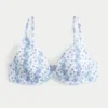 Sutien bikini cu balene și decolteu adânc, cu nervuri Sutien bikini cu balene și decolteu adânc, cu nervuri