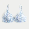 Sutien bikini cu balene și decolteu adânc, cu nervuri Sutien bikini cu balene și decolteu adânc, cu nervuri