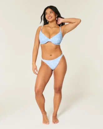 Sutien bikini cu sârmă și decolteu adânc