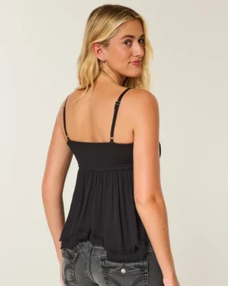 Top babydoll cu ținte
