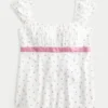 Top babydoll din satin cu fundă