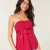 Top babydoll fără bretele, ușor de purtat Top babydoll fără bretele, ușor de purtat
