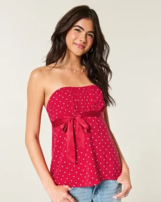 Top babydoll fără bretele, ușor de purtat Top babydoll fără bretele, ușor de purtat