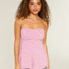 Top babydoll fără bretele, ușor de purtat Top babydoll fără bretele, ușor de purtat
