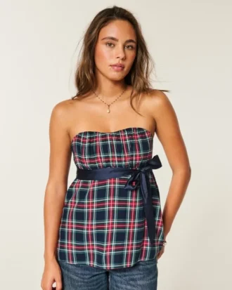 Top babydoll fără bretele, ușor de purtat Top babydoll fără bretele, ușor de purtat