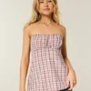 Top babydoll fără bretele, ușor de purtat Top babydoll fără bretele, ușor de purtat