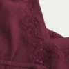 Top babydoll strâmt, cu strălucire șifonată