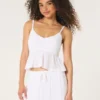 Top babydoll ușor, în stil croșetat Top babydoll ușor, în stil croșetat
