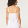 Top babydoll ușor, în stil croșetat Top babydoll ușor, în stil croșetat