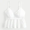 Top babydoll ușor, în stil croșetat Top babydoll ușor, în stil croșetat