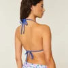 Top bikini triunghiular reversibil