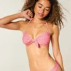 Top de bikini bandeau cu legătură în față Top de bikini bandeau cu legătură în față