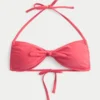 Top de bikini bandeau cu legătură în față Top de bikini bandeau cu legătură în față
