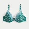 Top de bikini cu balene și broderie Top de bikini cu balene și broderie