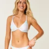 Top de bikini cu bretele și sârmă în spate Top de bikini cu bretele și sârmă în spate