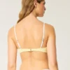 Top de bikini cu sârmă și decolteu adânc, cu nervuri Top de bikini cu sârmă și decolteu adânc, cu nervuri