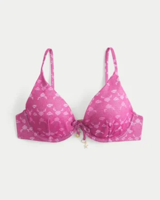 Top de bikini cu sârmă și strălucire