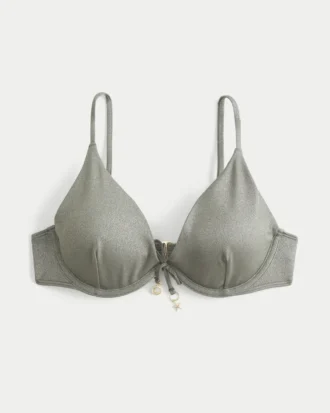 Top de bikini cu sârmă și strălucire