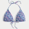Top de bikini triunghiular cu bretele și smocuri Top de bikini triunghiular cu bretele și smocuri