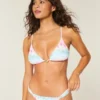 Top de bikini triunghiular cu bretele peste umăr Top de bikini triunghiular cu bretele peste umăr