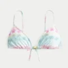 Top de bikini triunghiular cu bretele peste umăr Top de bikini triunghiular cu bretele peste umăr
