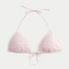 Top de bikini triunghiular cu paiete în stil croșetat Top de bikini triunghiular cu paiete în stil croșetat