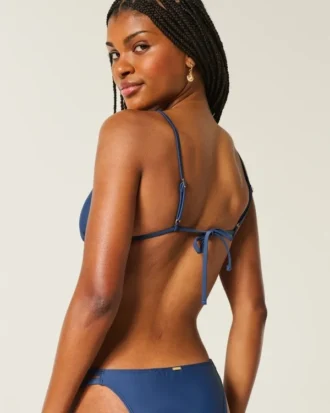 Top de bikini triunghiular decorat