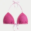 Top de bikini triunghiular în stil croșetat Top de bikini triunghiular în stil croșetat