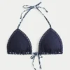 Top de bikini triunghiular în stil croșetat Top de bikini triunghiular în stil croșetat