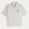 Tricou boxy cu mâneci scurte și imprimeu ciupercă Tricou boxy cu mâneci scurte și imprimeu ciupercă