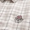 Tricou boxy cu mâneci scurte și imprimeu ciupercă Tricou boxy cu mâneci scurte și imprimeu ciupercă