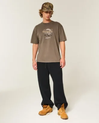 Tricou boxy din bumbac cu imprimeu McLaren
