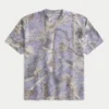 Tricou boxy din material gros, cu imprimeu camuflaj Tricou boxy din material gros, cu imprimeu camuflaj