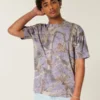 Tricou boxy din material gros, cu imprimeu camuflaj Tricou boxy din material gros, cu imprimeu camuflaj