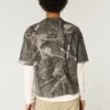 Tricou boxy heavyweight crop camo cu guler rotund Tricou boxy heavyweight crop camo cu guler rotund