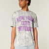 Tricou Boxy New York University Graphic Camo Tricou Boxy New York University Graphic Camo