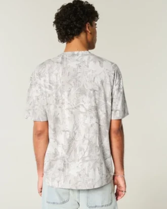 Tricou Boxy New York University Graphic Camo