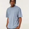 Tricou Boxy Slub Crew