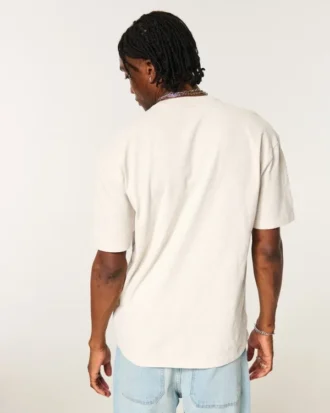 Tricou Boxy Slub Crew