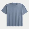 Tricou Boxy Slub Crew