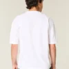 Tricou croit drept, cu mâneci scurte, din material gros