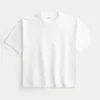 Tricou croit drept, cu mâneci scurte, din material gros